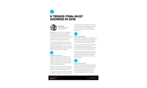 6 Trends ITSMS muss sich ansprechen