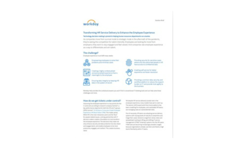 HR Service Delivery Transformation Whitepaper