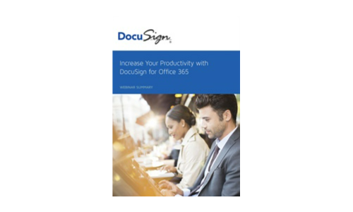 Steigern Sie Ihre Produktivität mit DocuSign für Office 365