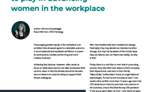 Männer spielen eine wichtige Rolle bei der Weiterentwicklung von Frauen am Arbeitsplatz