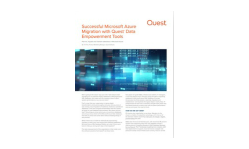 Erfolgreiche Microsoft Azure -Migration mit Quest -Daten -Empowerment -Tools